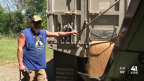 Despite historic heat, work doesn't stop for Kansas farmers