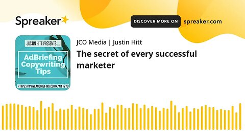 The secret of every successful marketer