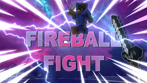 Playing Minecraft fireball pvp