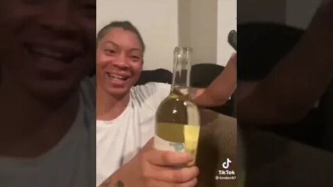 Woman Shows A Hack On How You Can Get A Bottle Of Wine Opened Without A Corkscrew!