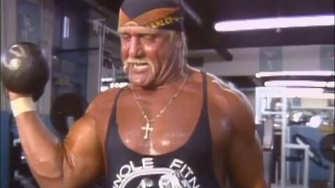 Hulk hogan Throwback video of his Wrestlemania training workout