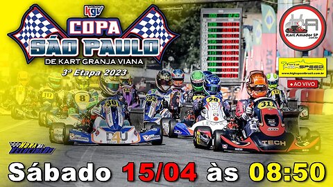 COPA SÃO PAULO DE KART KGV | 3ª Etapa 2023 | AO VIVO