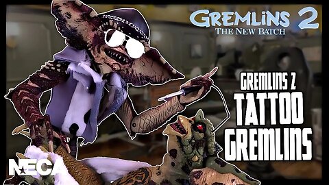 NECA Gremlins 2 The New Batch Tattoo Gremlins Figure 2 Pack @TheReviewSpot