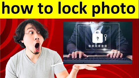 How to put password on photo ||how to lock photo