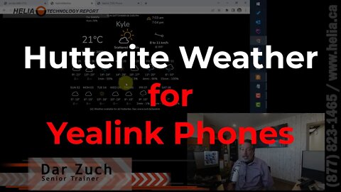 Hutterite Weather for Yealink Phones