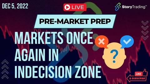 12/5/22 PreMarket Prep: Markets Once Again in Indecision Zone