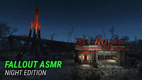 Exploring Fallout 4 (ASMR) - Starry Night Edition | No Commentary