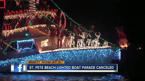 St. Pete Boat Parade canceled due to weather