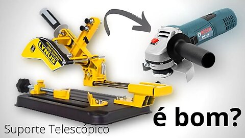 Montagem do suporte telescópico Lynus para esmerilhadeira