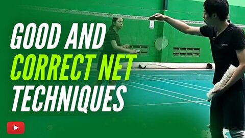 Good and Correct Badminton Net Techniques - Nathanael Abednego - Indonesian with English Subtitles