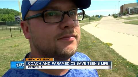 Kenosha baseball coach saves teens life during practice