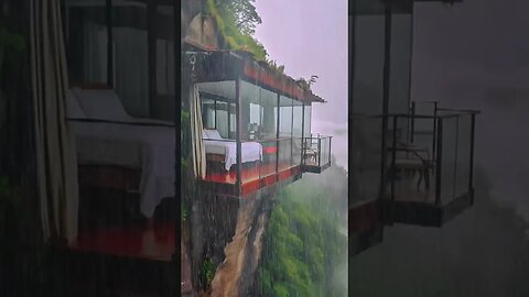 雨声冥想之旅：大自然酒店下雨的疗愈奇迹，助眠入梦，快速放松压力，实现深度睡眠与内心平衡#BGM#shorts #shortvideo #sleepmusic #sleep #rainsounds