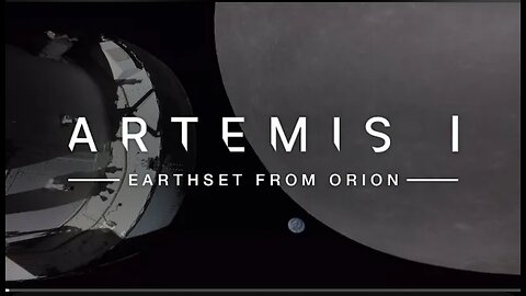 Earthset as Orion Prepares for Outbound Powered Flyby