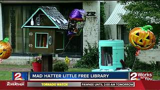 Mad Hatter Little Free Library holds grand opening