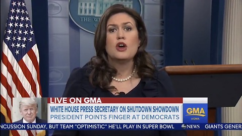 Sarah Sanders Doesn't Back Down Against Clinton-Operative Stephanopoulos Over Shutdown