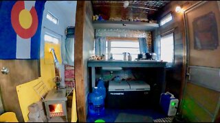 Wood Stove Install in Off-Grid Camper - Winter Temps Beginning To Hit + Ranch Update