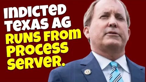 Indicted Texas Attorney General RUNS from Process Server.