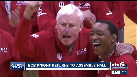 February 8, 2020 - Former Indiana University Coach Bob Knight Returns to Assembly Hall