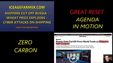 SHIPPERS CUT OFF RUSSIA - WHEAT PRICE EXPLODES - CYBER ATTACKS ON SHIPPING.