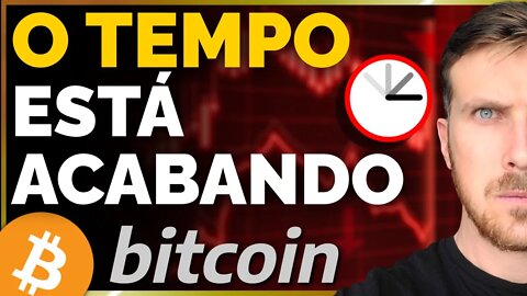 ANÁLISE DO BITCOIN: O TEMPO ESTÁ CORRENDO! [To ficando bearish...]