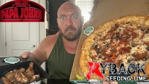 Ryback™️ SummerSlam SnackDown Papa John’s New Garlic Epic Stuffed Crust Pizza