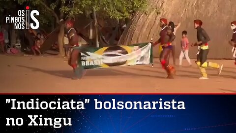 No Xingu, índios fazem ato pró-Bolsonaro; veja vídeo