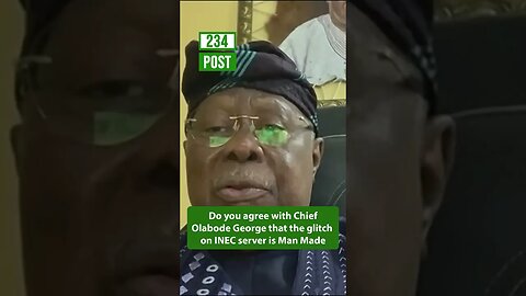 Do you agree with CHIEF BODE GEORGE that the GLITCH on INCE server was man made #short