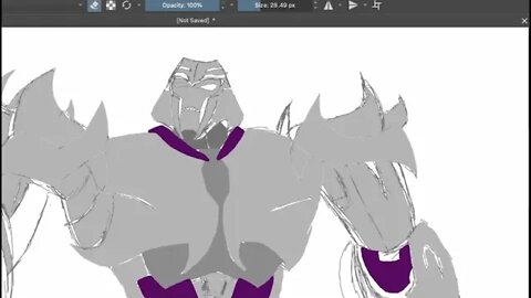 Speed Drawing Megatron Transformers Prime Part2