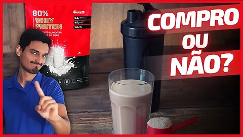 Review Honesto➡ WHEY Protein GROWTH VALE a PENA?⭕ Whey Growth É BOM?🔷 80% Whey Growth Resenha✅