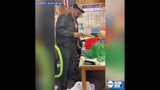 Students surprise color blind teacher