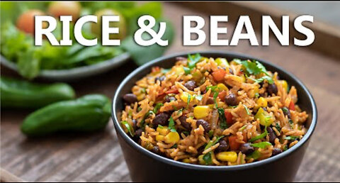 Mexican Inspired Rice and Beans Recipe Healthy One Pot Black Bean Vegan Food (Super Easy)