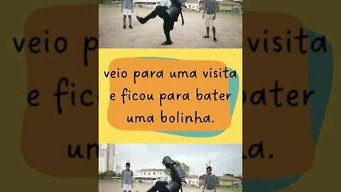 veio para uma visita e ficou para bater uma bolinha! - #shorts