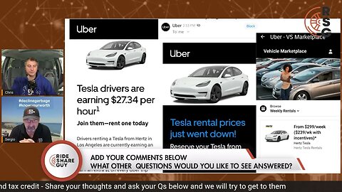 Uber EV Tesla Rental Prices GOING DOWN For Drivers!