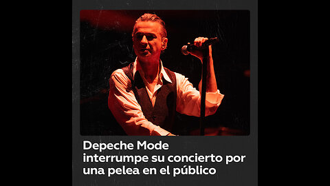 El cantante de Depeche Mode detiene un concierto por una trifulca en la audiencia