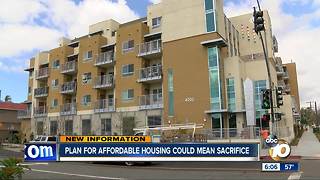 Plan for affordable housing in San Diego could mean sacrifice