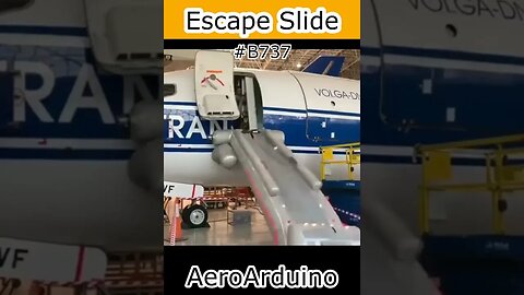 Watch Super Powerful #B737 Escape Slide Hangar Shooting #Fly #Aviation #AeroArduino