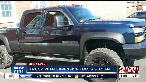 Truck with expensive tools stolen