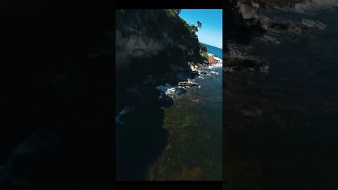 DJI O3 | Diving down a CLIFF into paradise… 😮🥹🌊 Cinematic FPV #shorts #fpv #djio3 #ocean #cliff