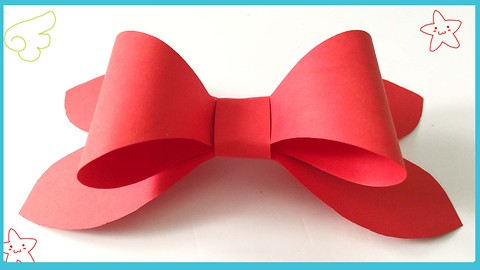 How to make a cute Bow from paper | Bee DIY