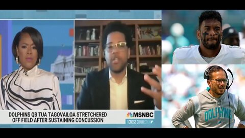 PRO-BLACK MSNBC host Tiffany Cross Says Samoan Tua Tagovailoa is Black & His Coach Mcdaniel is White