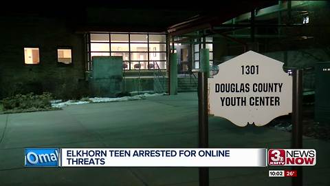 Elkhorn teen arrested for online threats