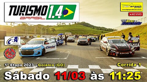 TURISMO 1.4 BR | Corrida 1 | 1ª Etapa 2023 - Goiânia (GO) | Ao Vivo