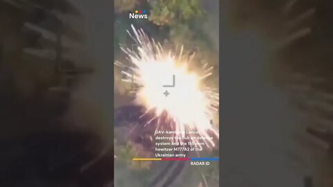 Russian UAV 'Lancet' destroys the Buk-M1 and the 155 mm howitzer M777A2 of the Ukrainian forces