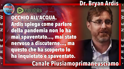 Dr. Bryan Ardis: la connessione tra Remdesivir, acqua, veleno di serpente e Covid.