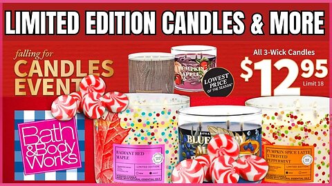 $12.95 ALL 3 WICK CANDLES | RADIANT RED MAPLE | CHRISTMAS | Bath & Body Works | #bathandbodyworks