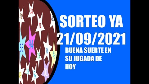 SORTEO YA NUMERO PROBABLE 21 SEPTIEMBRE 2021