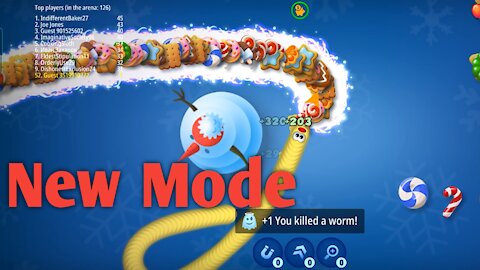 New Mode Worms Zone Game