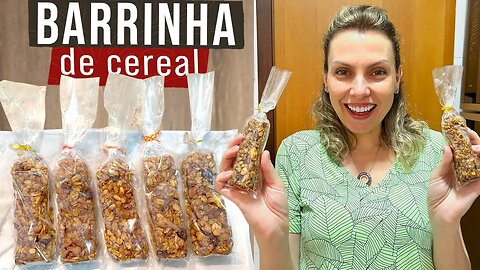 MELHOR QUE A DO MERCADO! BARRINHA DE CEREAL DELICIOSA E SAUDÁVEL