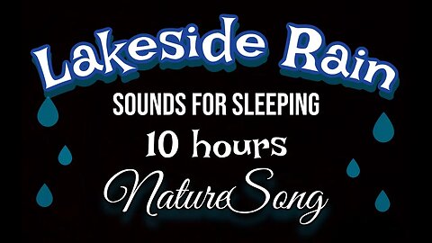 THUNDER AND RAIN ON THE LAKE SOUNDS FOR SLEEPING | 10 hours | black screen