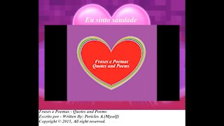 Eu sinto saudade de você... [Frases e Poemas]